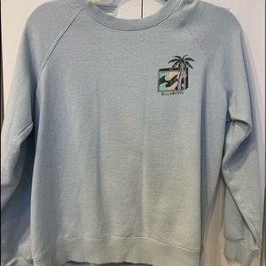 light blue crew neck